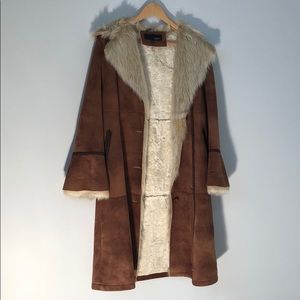 Vintage faux suede/fur jacket